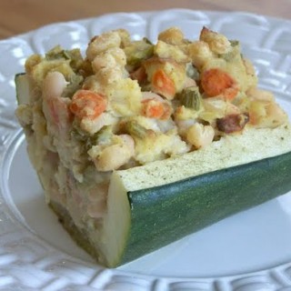 Vegetarian Stuffed Zucchini gluten-free, dairy-free