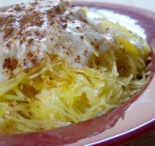 Spaghetti Squash & Cashew Milk Cream Sauce gluten-free, casein-free