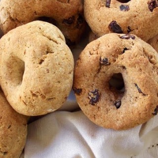 Gluten Free Bagels : Onion Poppy Seed & Cinnamon Raisin (egg free)