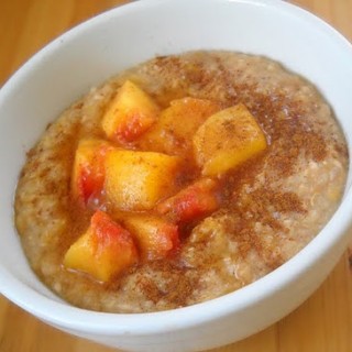 Coconut Peach Porridge dairy-free