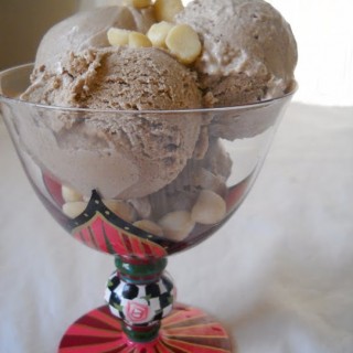 Macadamia Nut & Coffee Ice Cream dairy-free, vegan