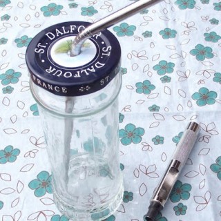 DIY Glass Sippy Cup