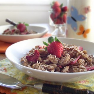 Vanilla Almond Strawberry Gluten-Free Granola