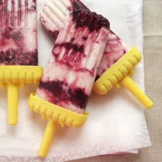 Dairy Free Yogurt & Cherry Popsicles