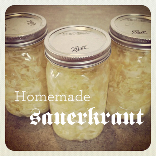 homemade sauerkraut