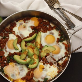 Chorizo and Eggs with Avocado