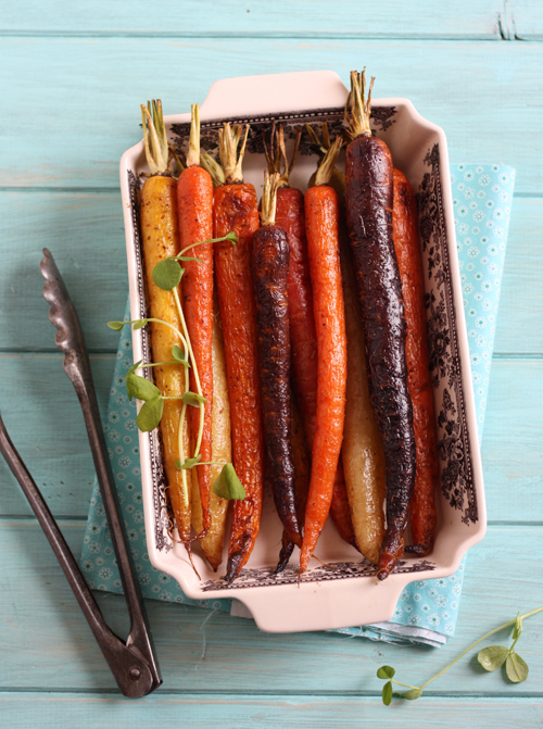 Roasted Rainbow Carrots