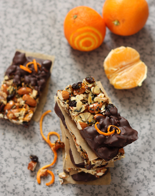 Chocolate Dipped Cranberry Orange Bars