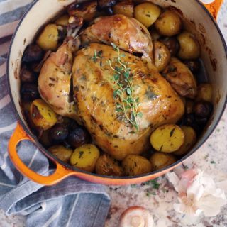 Garlic & Truffle Oil Herb Roasted Chicken